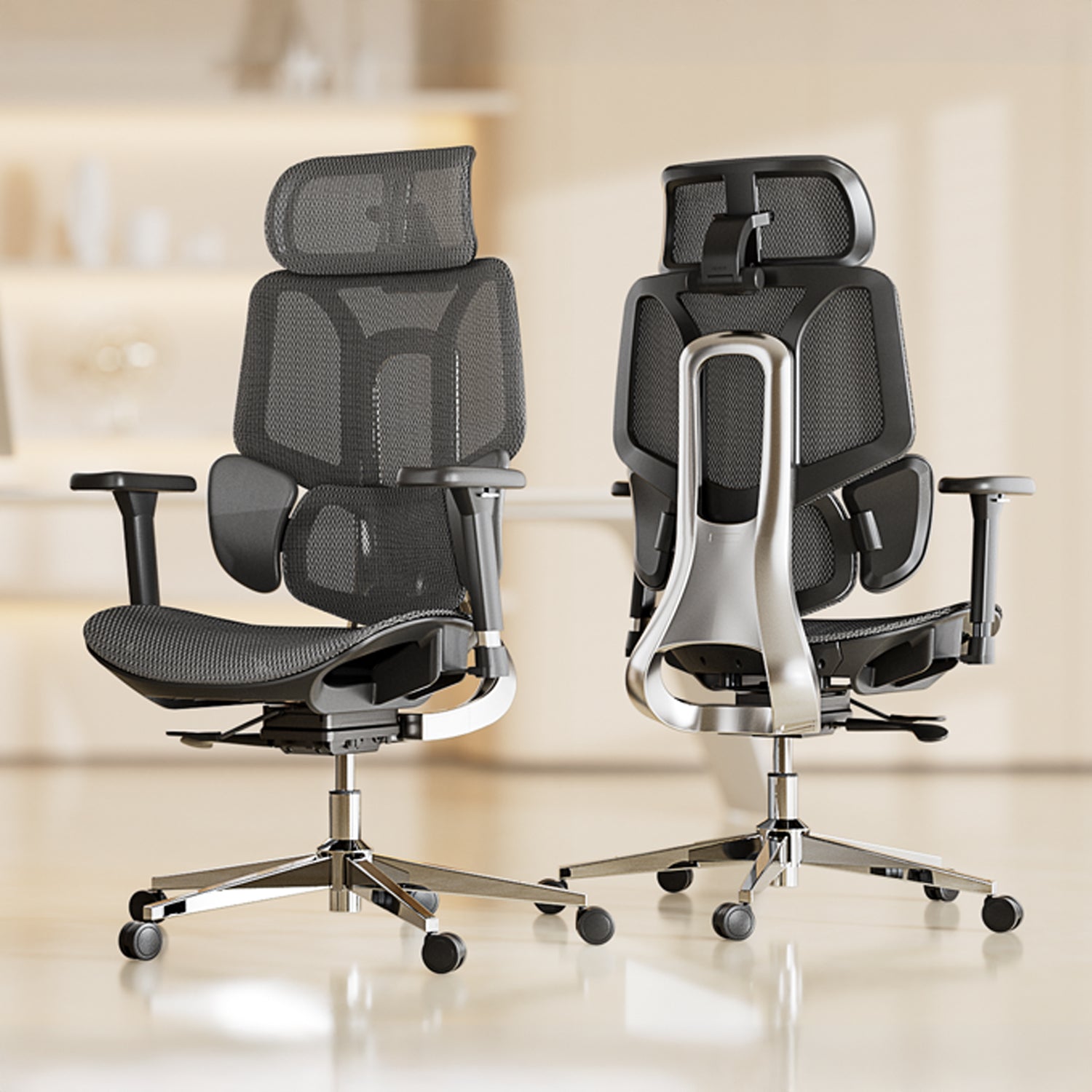 HBADA E3 Air Ergonomic Office Chair with Footrest