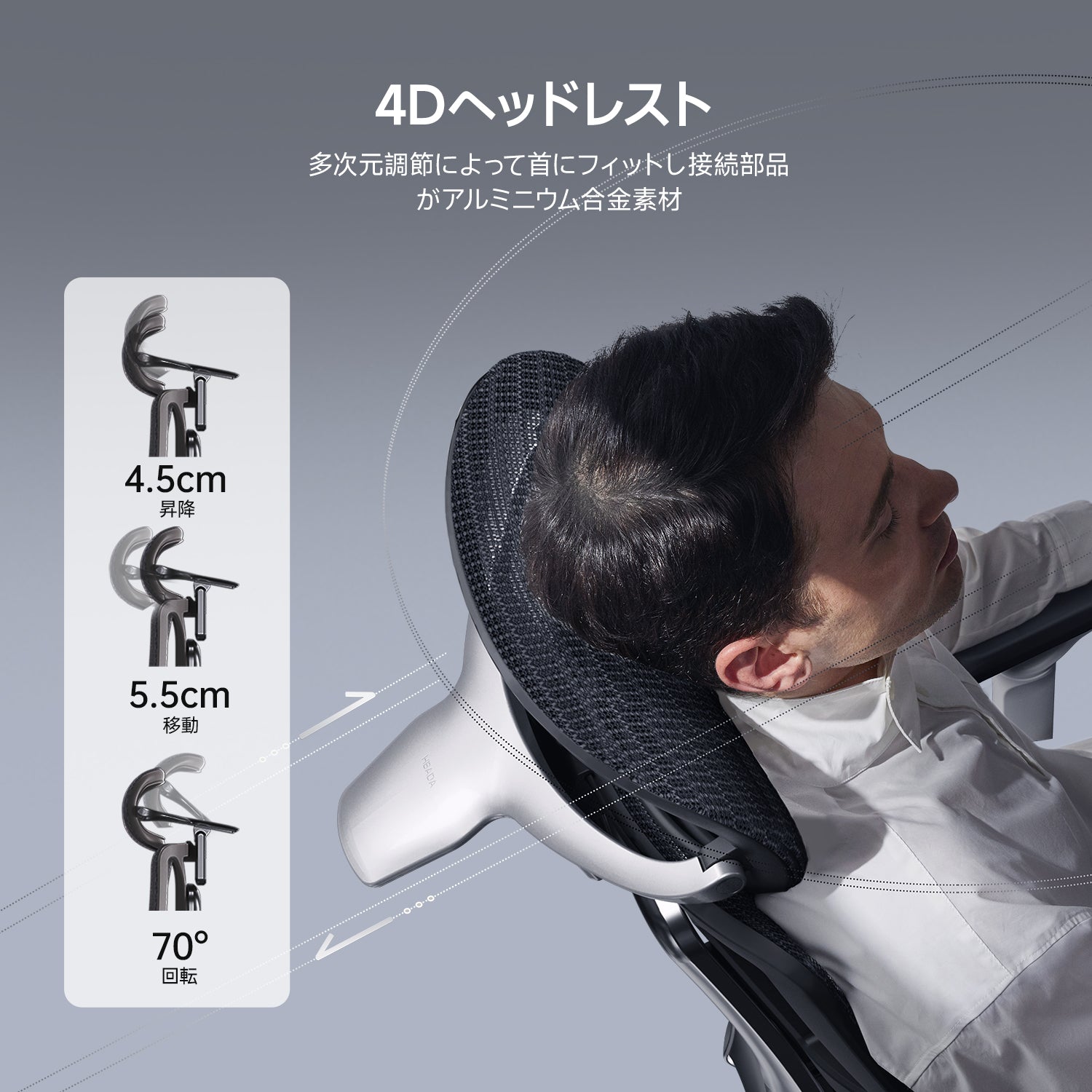 HBADA E3 Ultra 人間工学オフィスチェア(フットレスト付き)