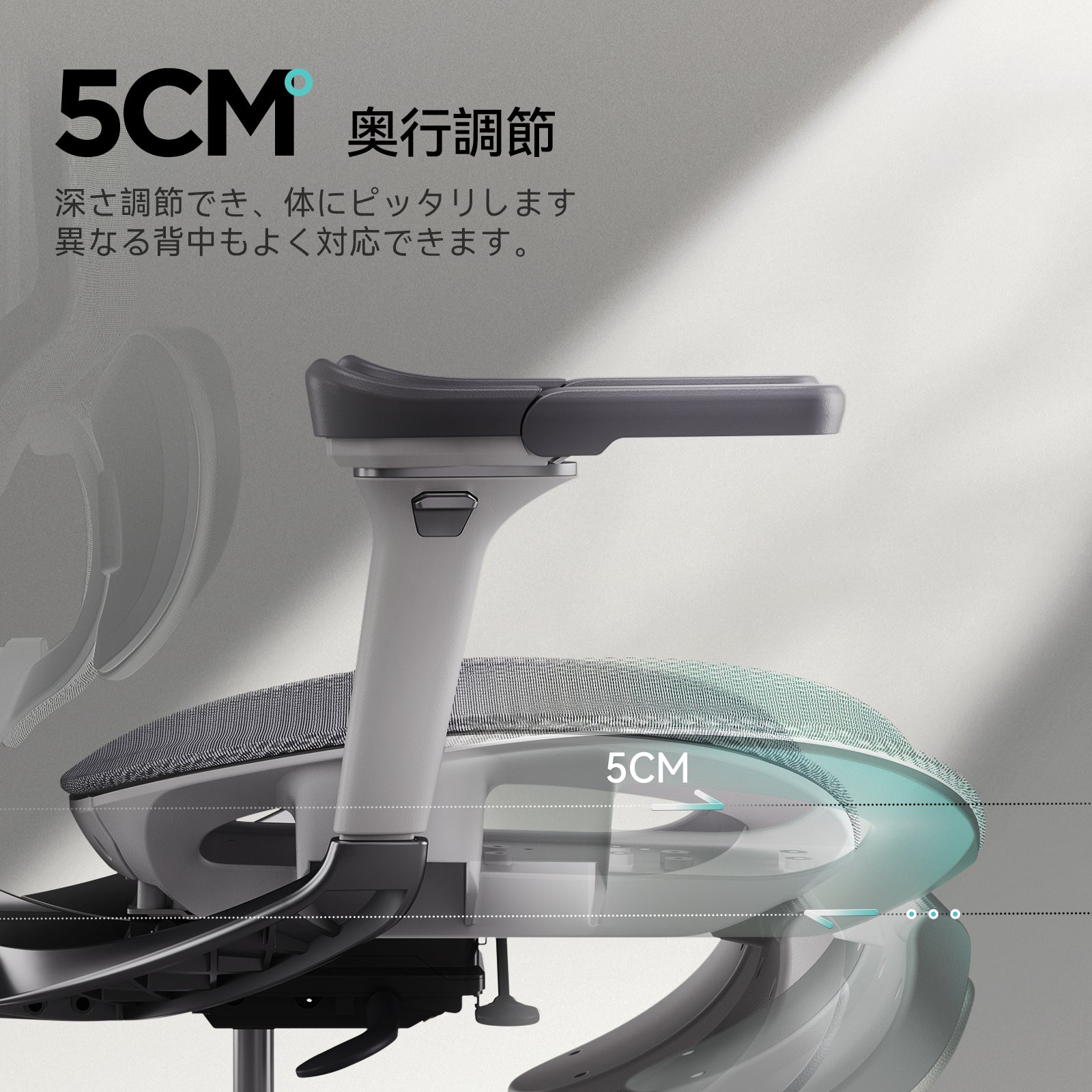 HBADA E3 Pro 人間工学オフィスチェア(フットレスト付き)