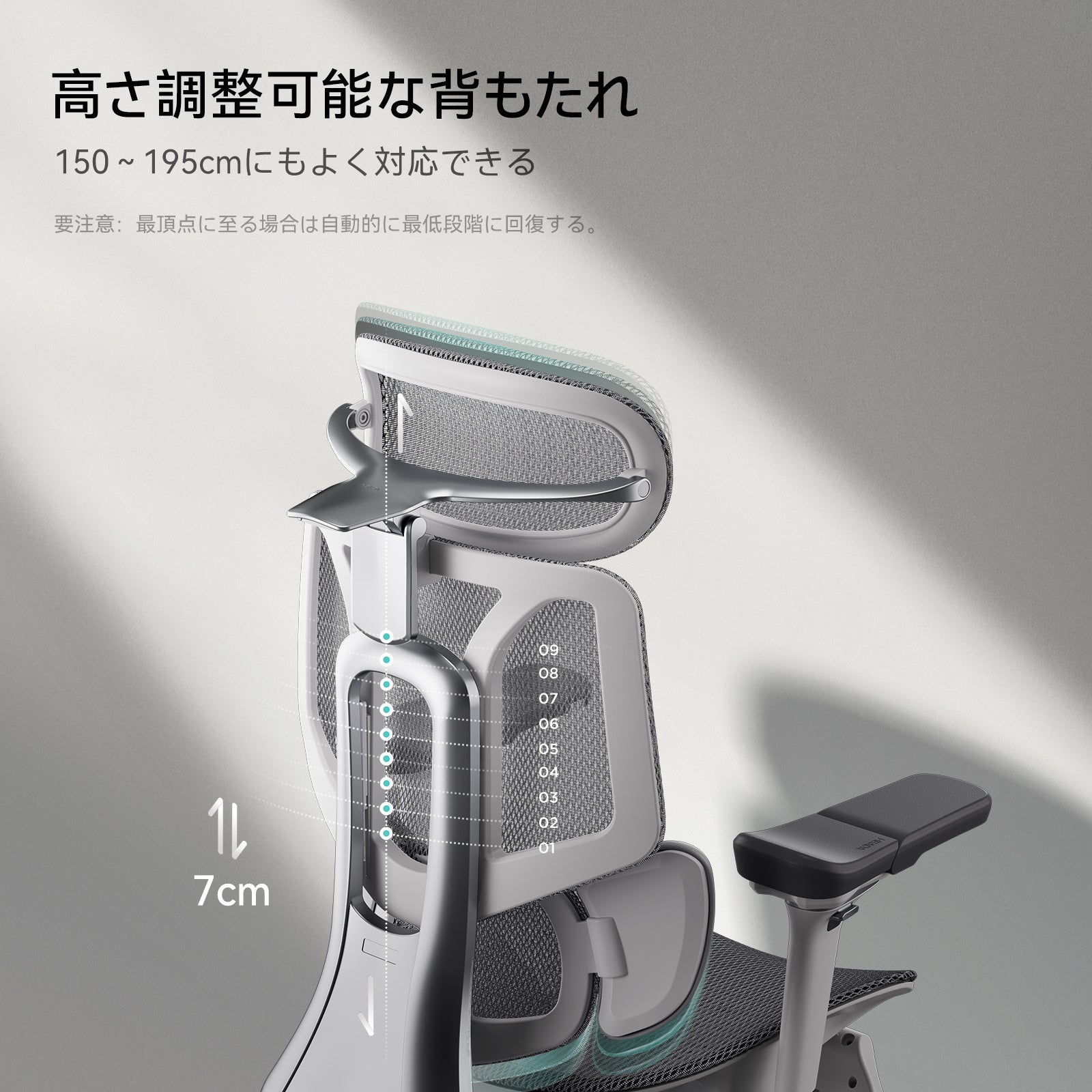 HBADA E3 Pro 人間工学オフィスチェア(フットレスト付き)