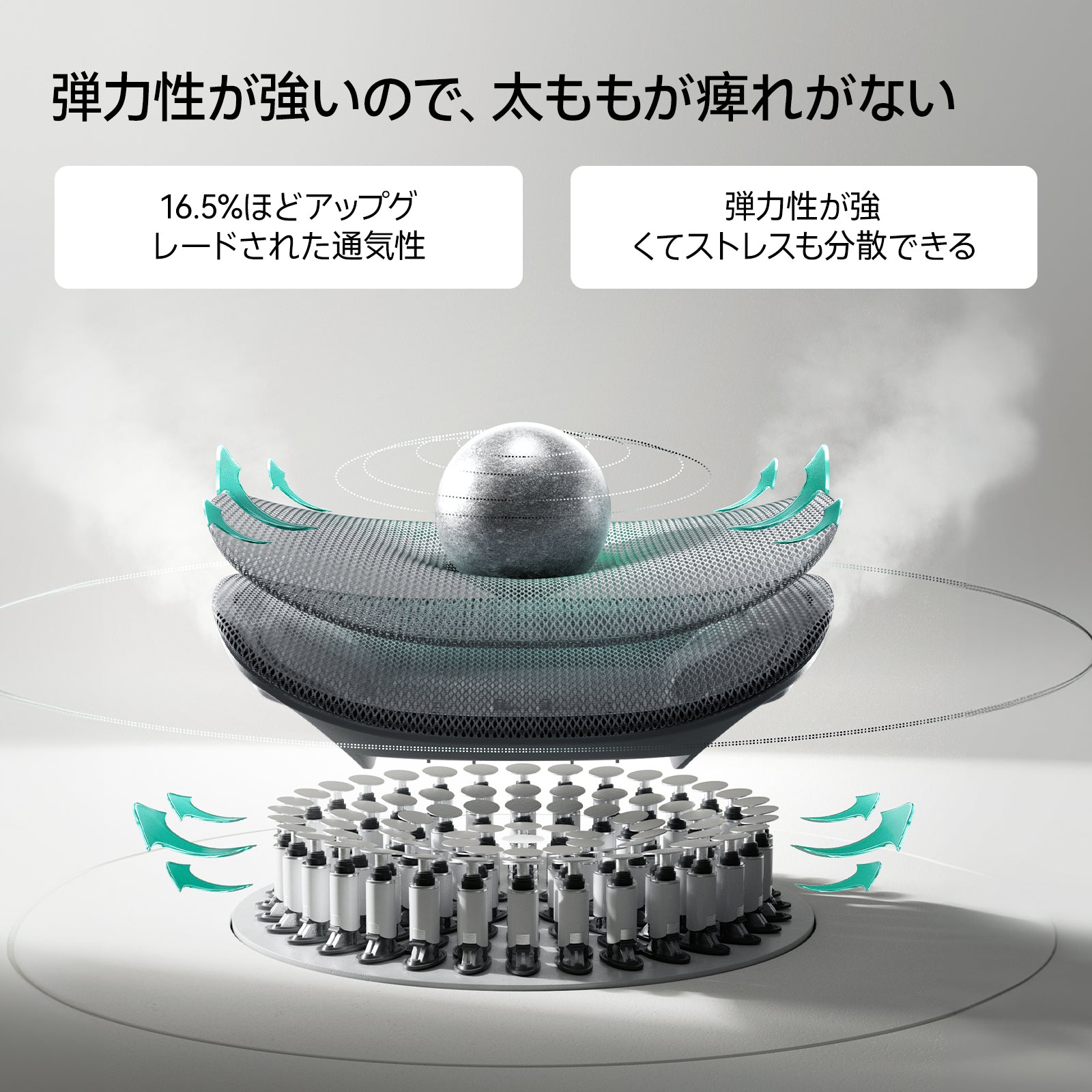 HBADA E3 Pro 人間工学オフィスチェア(フットレスト付き)