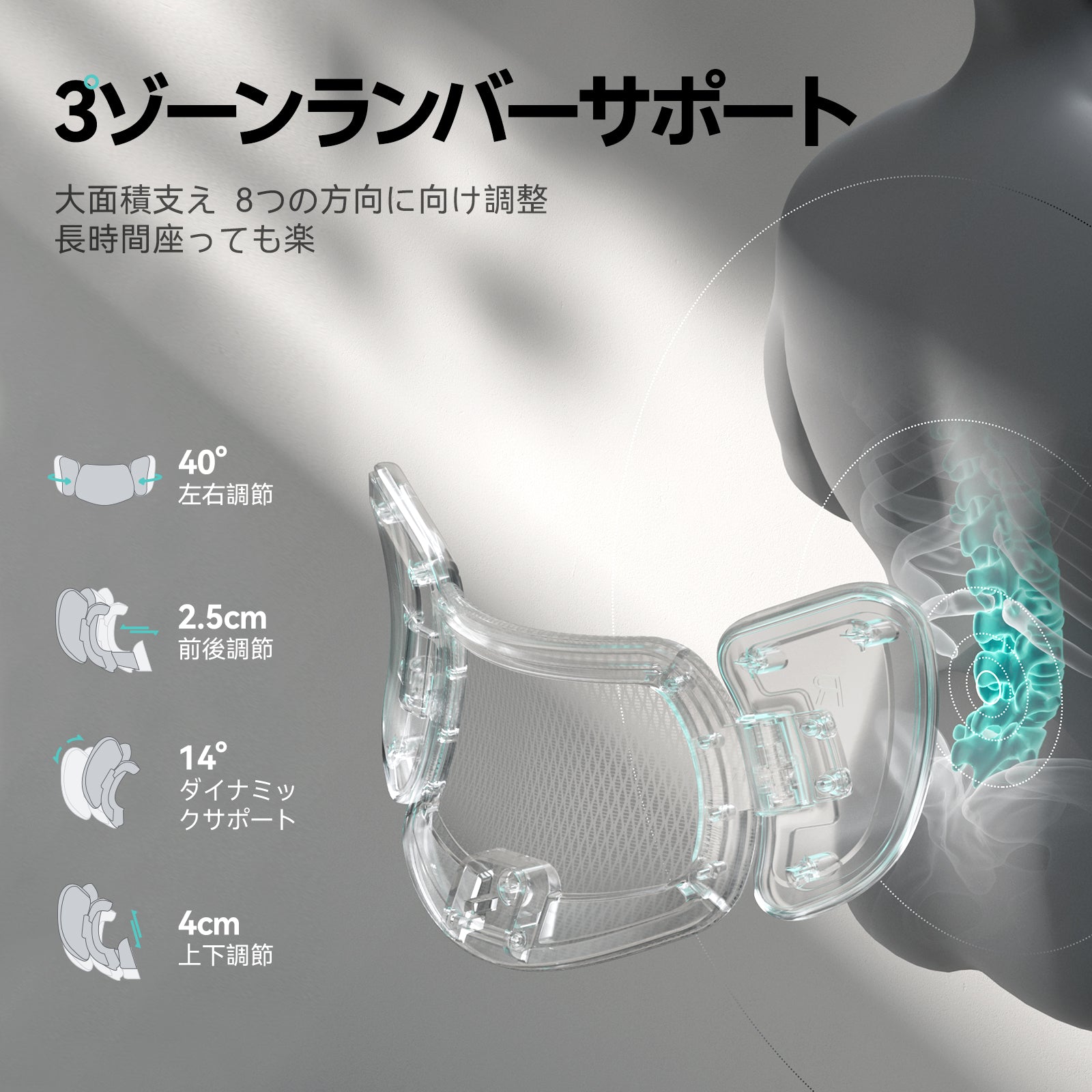 HBADA E3 Pro 人間工学オフィスチェア(フットレスト付き)