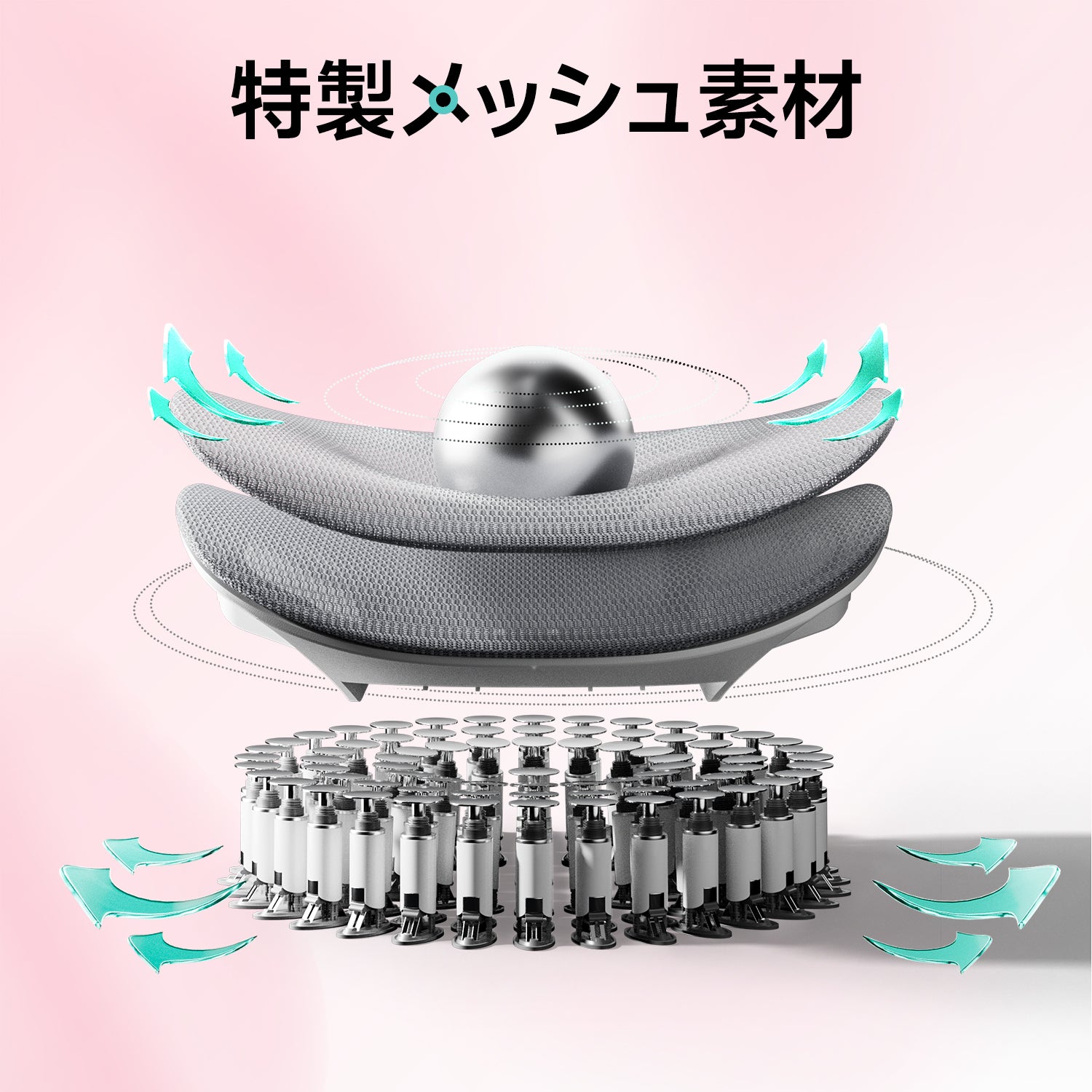 HBADA E3 Pro ピンク人間工学オフィスチェア(フットレスト付き)