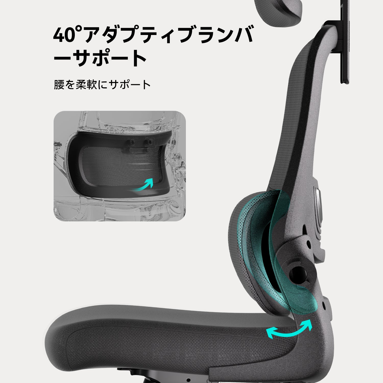 HBADA P1 人間工学オフィスチェア